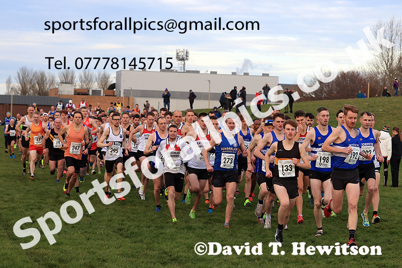 Senior mens 2024 NECAA Cross Country Champs., Temple Park, South Shields. Photo: David T. Hewitson/Sports for All Pics